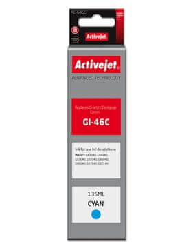 ActiveJet Tiskalniška kartuša Activejet AC-G46C za Canon, nadomestna GI-46C, 135ml, cian