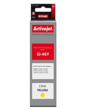 ActiveJet Tiskalniška kartuša Activejet AC-G46Y za Canon, nadomestna GI-46Y, 135ml, rumena