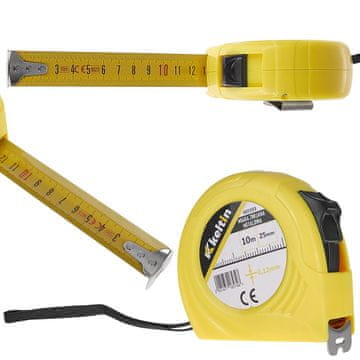 Kovinski merilni trak 10 m x 25 mm x 0,12 mm (60)