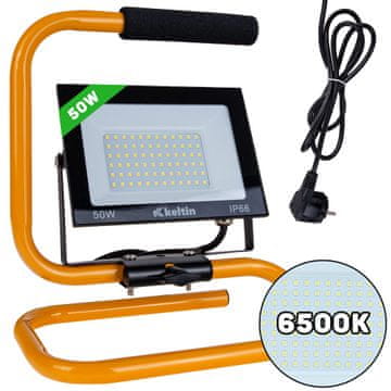 Keltin 50W LED reflektor s konstrukcijskim stojalom in kablom - hladno bela 6500K (10)