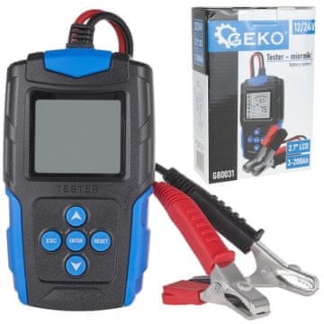 GEKO LCD tester baterij za preverjanje 12/24V 3Ah-200Ah baterij (30)