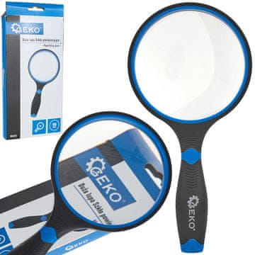 GEKO Povečevalno steklo z gumiranim ročajem 100 mm 3x (72)