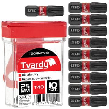 Udarni nastavek T40 25 mm S2 - škatla (10/120)