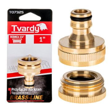 Tvardy 1" priključek za pipo s 3/4" redukcijo BRASS-LINE (10/80)