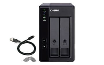 slomart QNAP TR-002 Ohišje za zunanjo shrambo 2-bay, USB 3.2 Gen 2