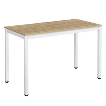BE Miza TESSA 120 cm x 60 cm - hrast / bele noge