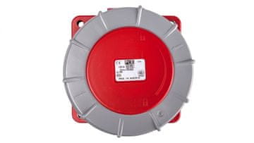 PCE Vtičnica 125A 5P 400V /120x120/ rdeča IP67 POWER TWIST 345-6