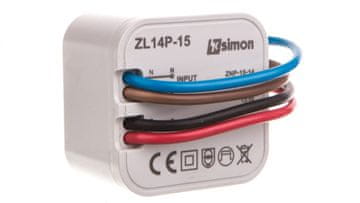 Napajalnik za LED diode Simon 54 v vgradni omarici 14V DC 15W ZL14P-15