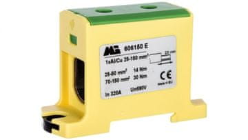 em Enotirni tirni konektor 25-150mm2 rumeno-zelen EURO OTL 150 1xAl/Cu 606150 E