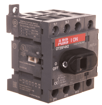 ABB Odklopno stikalo 4P 25A brez pogona OT25F4N2 1SCA104886R1001