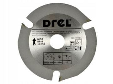 DREL REZALNI DISK ZA LES 125 mm * 22 * 3 oz