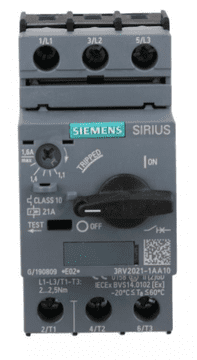 Siemens Motorno odklopnik 3P 0,55 kW 1,1–1,6 A 3RV2021-1AA10