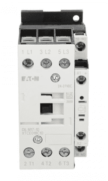 Eaton Močnostni kontaktor 17A 3P 24V DC 1Z 0R DILM17-10(RDC24) 277018