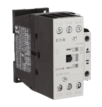 Eaton Močnostni kontaktor 25A 3P 24V DC 0Z 1R DILM25-01-EA(RDC24) 189916