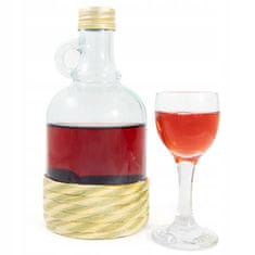 BE 0,5-litrska galonska steklenica v pleteni dama ovojnici za vino in likerje