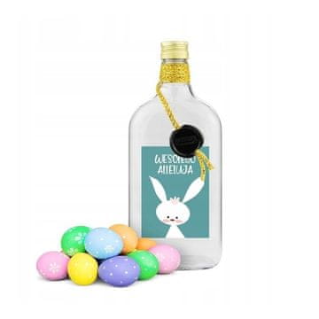 1x KLASIČNE stekleničke 500 ml OKRAŠENE VELIKONOČNE nalepke BO-18
