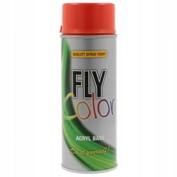 FLY COLOR AKRILNI LAK V SPREJU RAL 2002 OPEŽNO RDEČA SIJAJNA 400ml