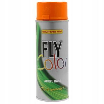FLY COLOR AKRILNI LAK V SPREJU RAL 2003 ORANŽNA PASTELNA SIJAJNA 400 ml