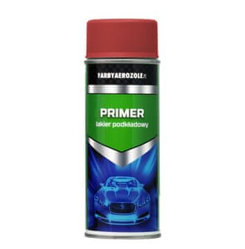 Rdeči akrilni temeljni sprej 400 ml pod prvo plastjo