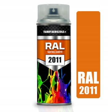 AKRILNI LAK V SPREJU RAL 2011 TEMNO ORANŽNA 400 ML