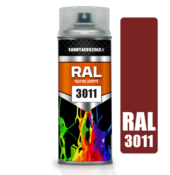 AKRILNI LAK V SPREJU RAL 3011 BRAUNROT Rjavo rdeč 400 ml Sijaj
