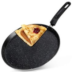 Artemis Granitna ponev za palačinke, omlete, nizka, ravna, 28 cm