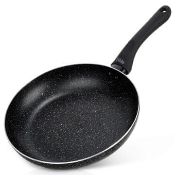 Artemis Ponev za cvrtje in dušenje Black Line Granite 24 cm za plin in indukcijo