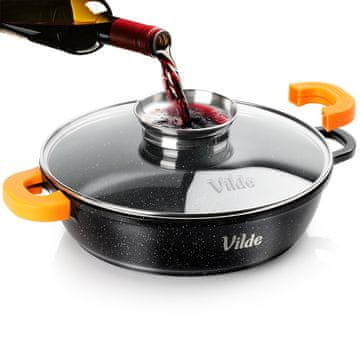 Artemis Granitna ponev za cvrtje, dušenje in peko s pokrovom 28 cm 3,3 l