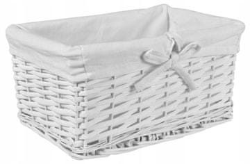 Gockowiak Pletena košara 30x20x15 - bela