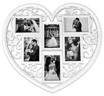 Gockowiak BEL FOTO OKVIR ZA POROČNO FOTOGRAFIJO 10x15 SRČNI VEČ VELIKI FOTO OKVIR