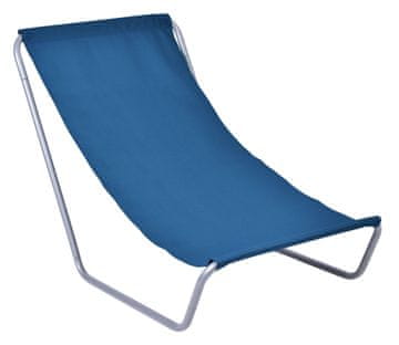 EH Zložljiv ležalnik za na plažo OLEK - temno moder