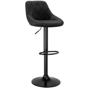 EH Barski stol Cydro Black, črn žamet