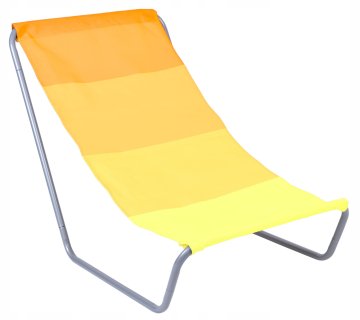 EH Zložljiv ležalnik za na plažo OLEK - rumen