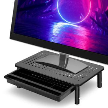 Gockowiak KOVINSKO STOJALO ZA PRENOSNI MONITOR S PREDALOM, NASTAVLJIVO, IGRALNO