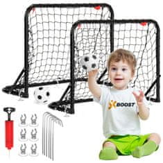 BOO KOMPLET 2 NOGOMETNIH GOLOV ZA OTROKE, ČRPALKA ZA NOGOMETNI GOL