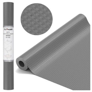 Gockowiak PROTIDRSNA PODLOGA ZA PREDALE 48X300 CM SIVA VLOŽEK ZA KUHINJSKO OMARICO