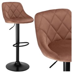 EH Barski stol Cydro Black Mokka Velvet