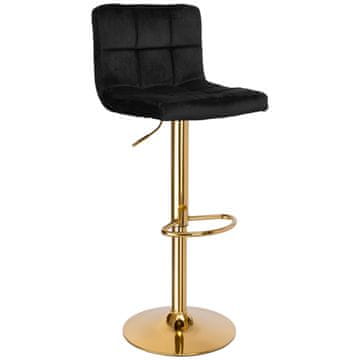 EH Barski stol Arako Gold, črn žamet