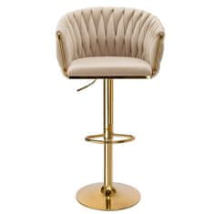 EH Barski stol Cofton Gold Beige žamet