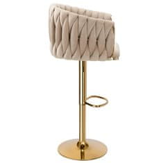 EH Barski stol Cofton Gold Beige žamet