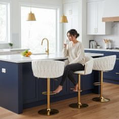 EH Barski stol Cofton Gold Cream White