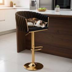 EH Barski stol Cofton Gold Black Velvet