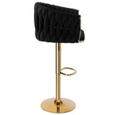 EH Barski stol Cofton Gold Black Velvet