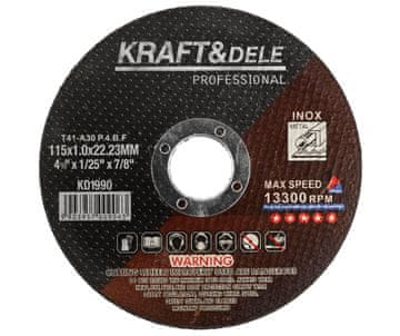 Kraft&Dele Kovinski disk 115x1,0x22,23 mm KD1990
