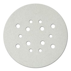 Univerzalni beli brusni diski 225 mm, granulacija 100, z ježkom, komplet 5 kosov