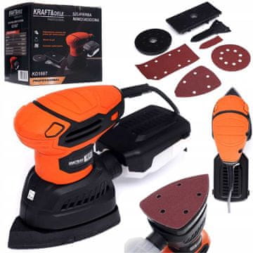 Kraft&Dele VEČNAMENSKI OKRATIČNI BRUSILNIK ZA LES, KOVINO, 4-v-1, 1200 W