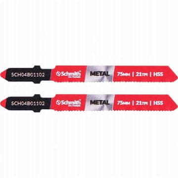 LIST ZA VBODNO ŽAGO ZA KOVINO TIP T118A 75mm 21TPI HSS 2KOM SCHMITH