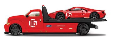Maisto Flatbed - 2022 Ford GT Heritage Edition, rdeča, številka 16, 1:64