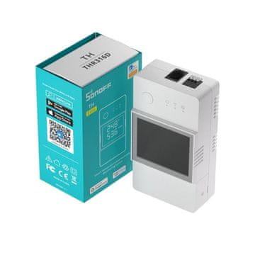 SONOFF pametno stikalo THR320D, senzor za temp. in vlažnost z LCD zaslonom, Alexa/Google Home/IFTTT, 20A Max.
