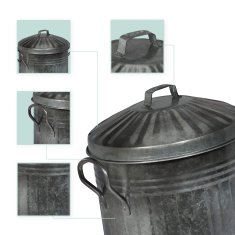 Northix Pepelnik s pokrovom 10 l